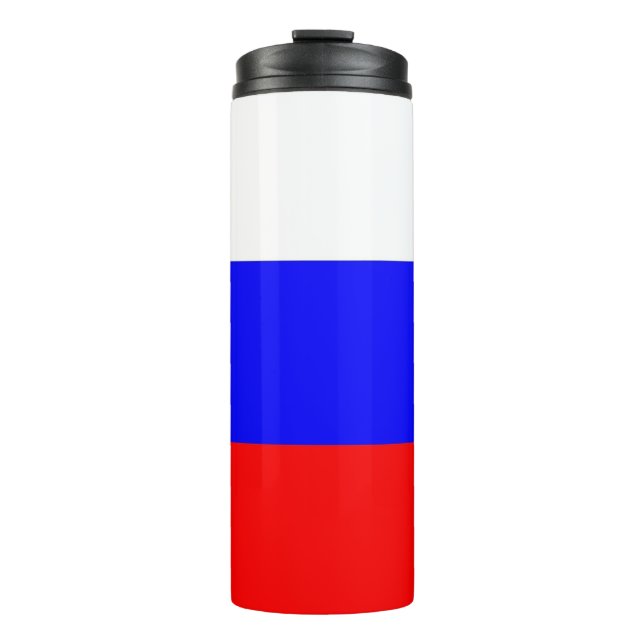 Thermal Tumbler with flag of Russia (Front)