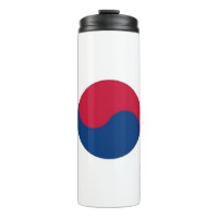 Thermal Tumbler with flag of South Korea