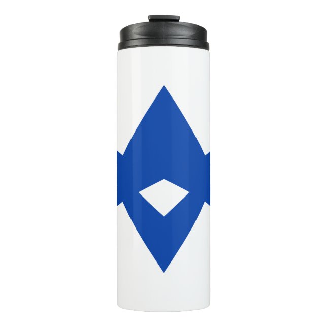 Thermal Tumbler with flag of Toyota City, Japan (Front)