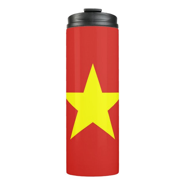 Thermal Tumbler with flag of Vietnam (Front)
