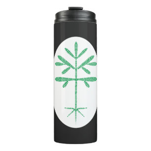 Thermal Tumbler with Green Sapling