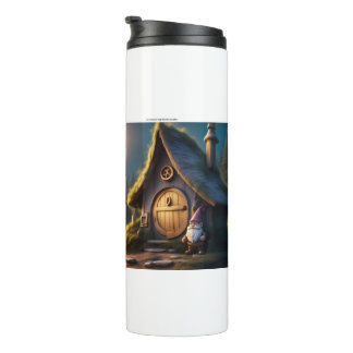 Thermal tumbler with whimsical gnome design