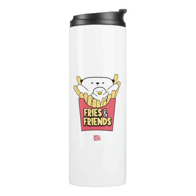 Thermal Vaso: Fries and Friends Thermal Tumbler (Rotated Left)