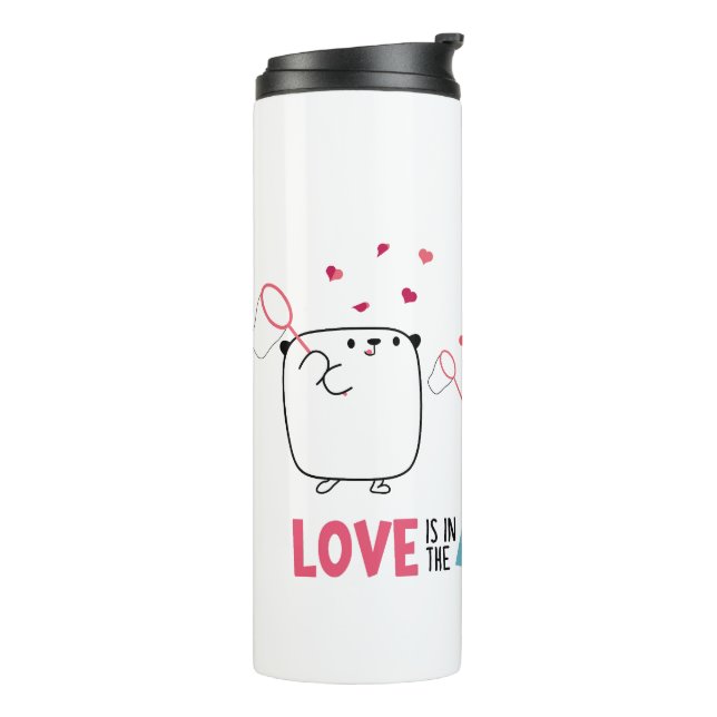 Thermal Vaso Mostropi: Love is in the air Thermal Tumbler (Rotated Left)