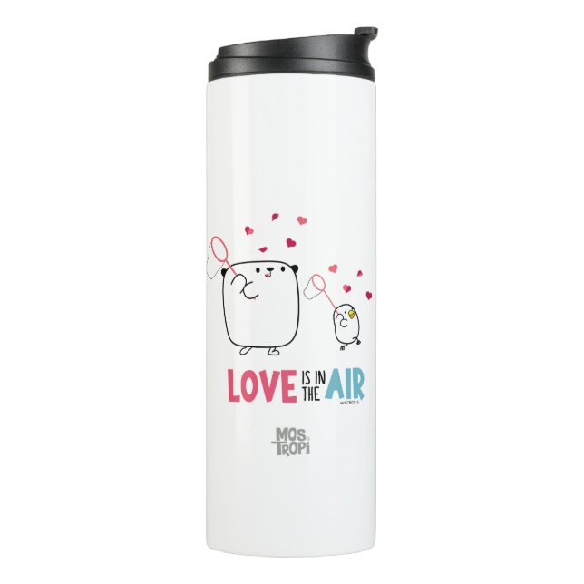 Thermal Vaso Mostropi: Love is in the air Thermal Tumbler (Rotated Left)