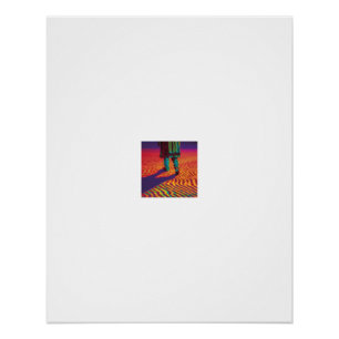 Thermal Vision Desert Walk Poster