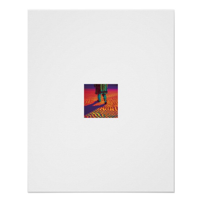 Thermal Vision Desert Walk Poster (Front)