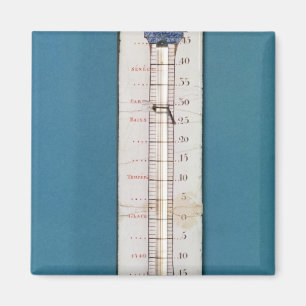 Thermometer surmounted with a phrygian bonnet magnet