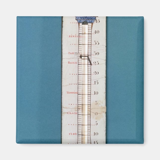 Thermometer surmounted with a phrygian bonnet magnet (Front)