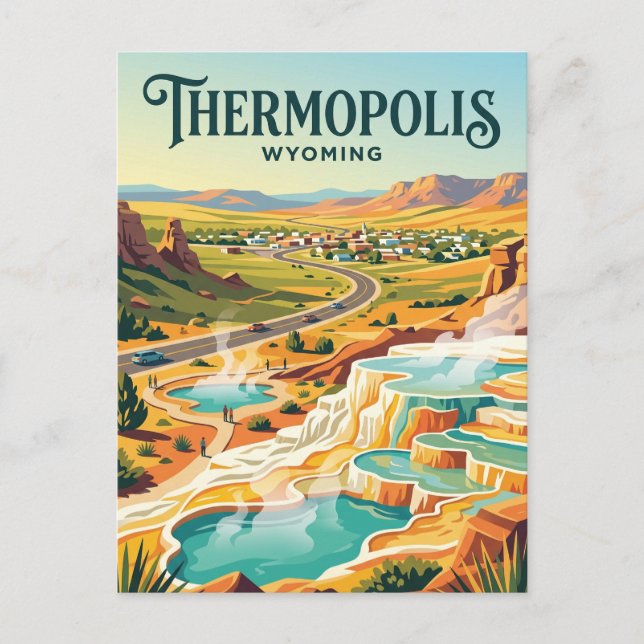 Thermopolis USA Postcard (Front)