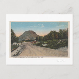 Thermopolis, WY - View of Big Horn Driveway Postcard