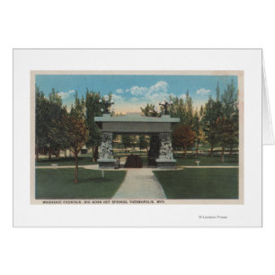 Thermopolis, WY - View of Washakie Fountain