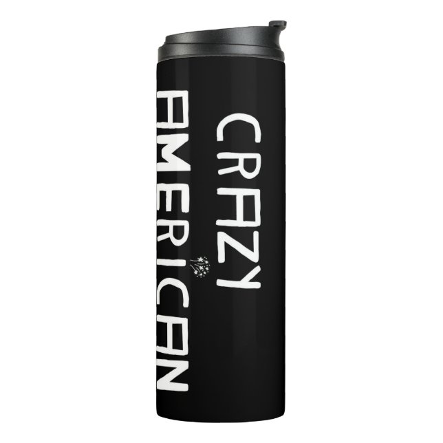 THERMOS for Crazy Americans Thermal Tumbler (Rotated Left)