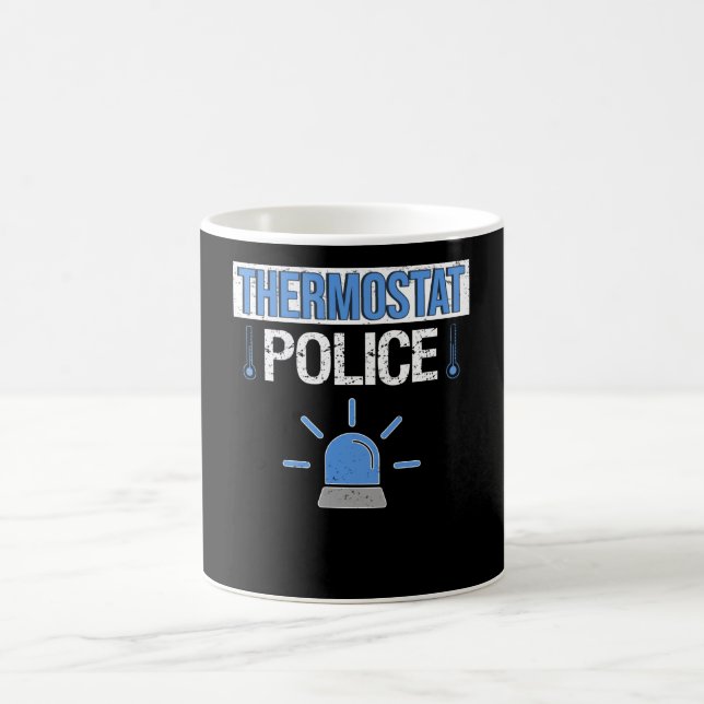 Thermostat Temperature Controller Office Heat Coffee Mug (Center)