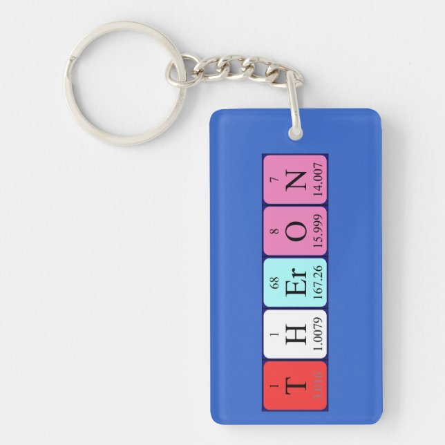 Theron periodic table name keyring (Front)