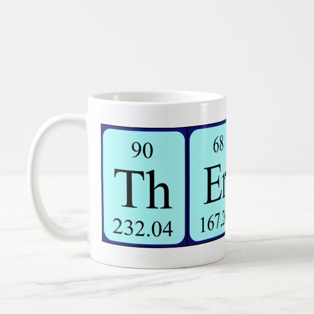 Theron periodic table name mug (Left)