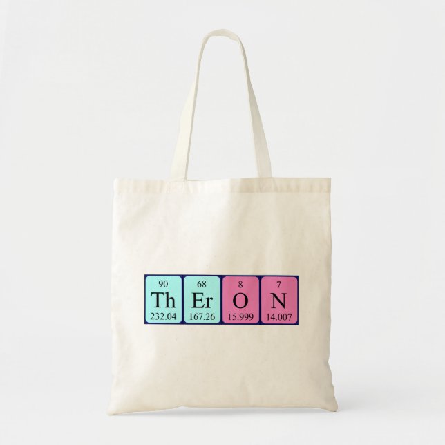 Theron periodic table name tote bag (Front)