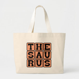 Thesaurus, Book of Synonyms and Antonyms Large Tote Bag