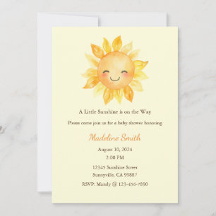 These a Little Sunsine is on the Way Invitations 
