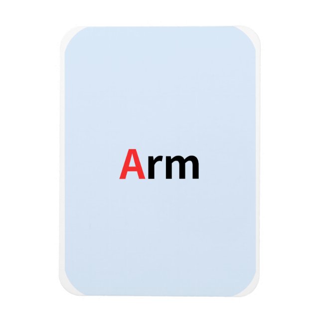 These are coloured alphabet flashcards. magnet (Vertical)