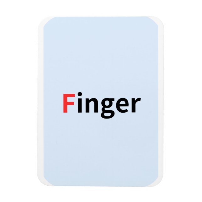 These are coloured alphabet flashcards. magnet (Vertical)