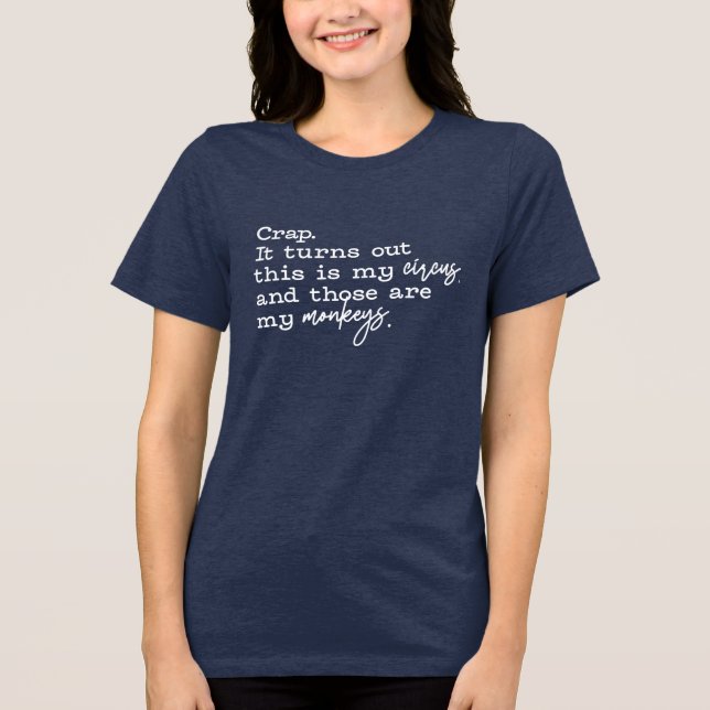 These Are My Monkeys Funny Shirt (Front)