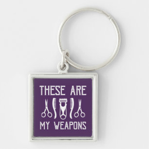 These Are My Weapons Key Ring