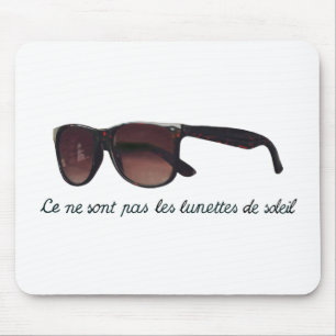These are not sunglasses mouse pad