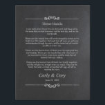 These Are The Hands Irish Wedding Vows Faux Canvas Print<br><div class="desc">Irish Wedding Gift, Celtic Handfasting Prayer “These Hands” personalised Irish Wedding Gift with the couple’s names and wedding date. The handfasting vows are printed with a rustic chalkboard effect. A perfect way to remember how you felt on your special day throughout the coming years. This wedding vow keepsake also makes...</div>