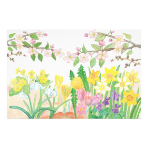 These Are the Spring Flowers that Radiate Joy Photo Print