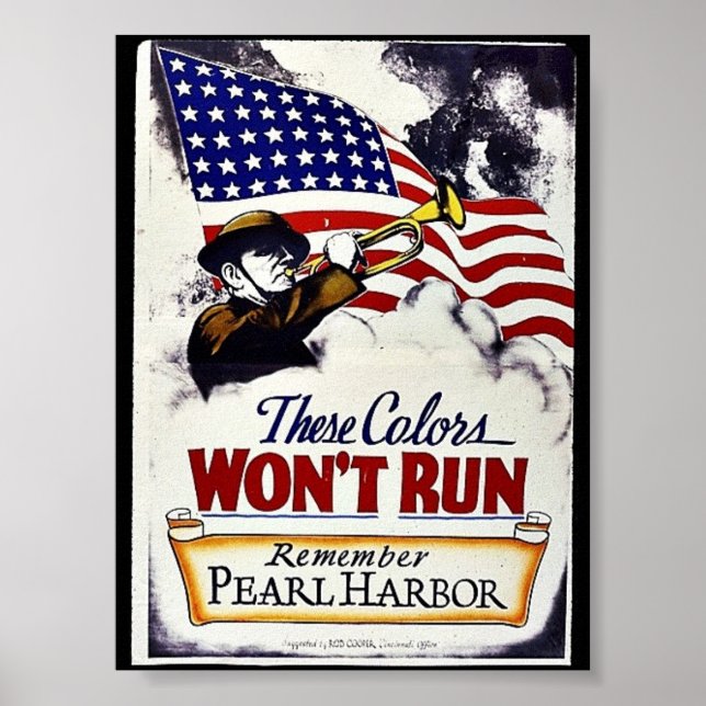 These Colors, Won't Run, Pearl Harbor Poster (Front)