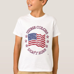 These Colours Don't Run! American Flag & Stars T-Shirt