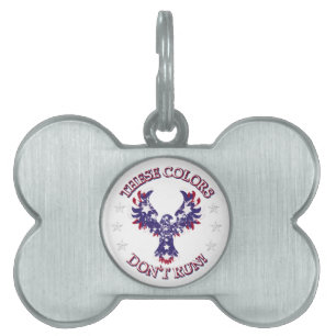 These Colours Don't Run! Eagle Stars & Stripes Pet Tag