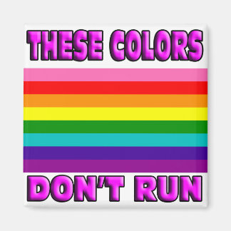 These colours don't run. magnet