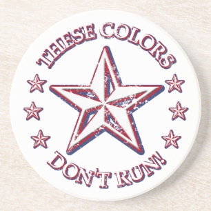 These Colours Don't Run! Star Coaster
