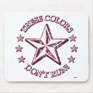 These Colours Don't Run! Star Mouse Pad