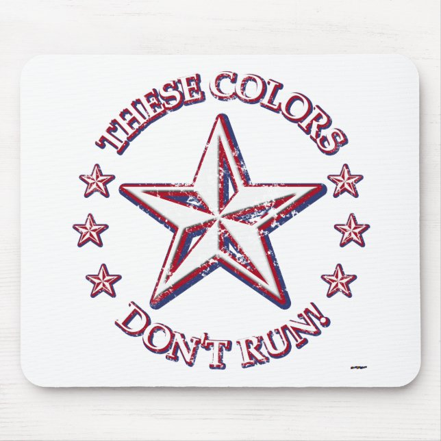 These Colours Don't Run! Star Mouse Pad (Front)