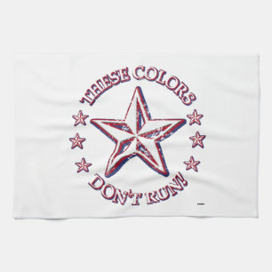 These Colours Don't Run! Star Tea Towel