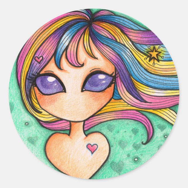 These dreams classic round sticker (Front)