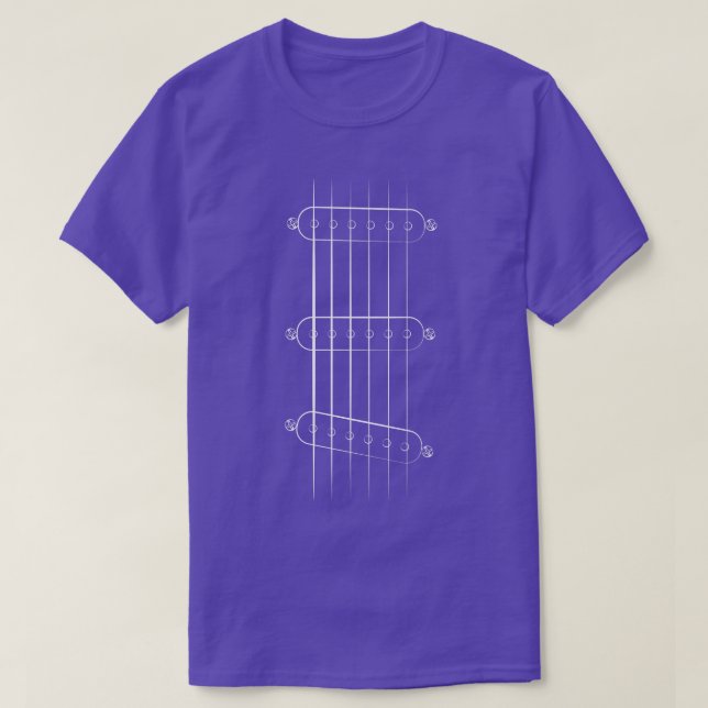 These Go To Eleven Single Coil Electric Guitar T-Shirt (Design Front)