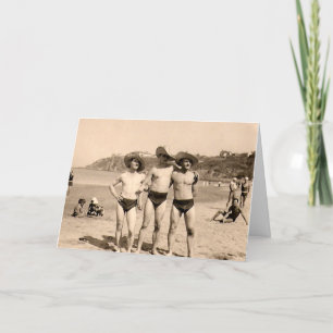 These hats make us look gay? holiday card