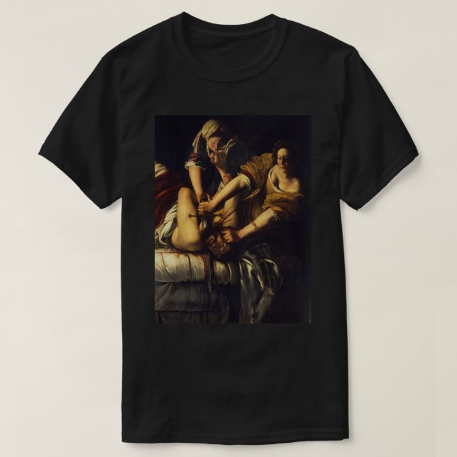 These Hoes Ain&x27;t Loyal Judith Beheading Holofe T-Shirt (Design Front)