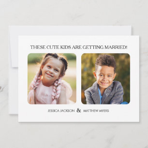 These Kids are Getting Married Childhood Photos Invitation