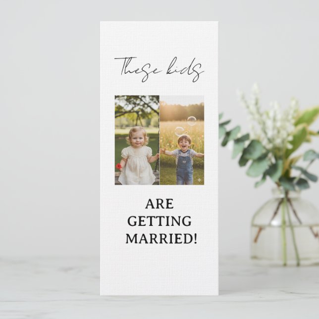 These Kids Are Getting Married, Rehearsal Dinner  Invitation (Standing Front)