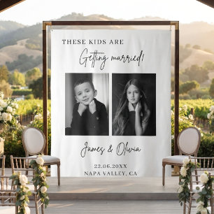 These Kids Are Getting Married Wedding Backdrop Tapestry