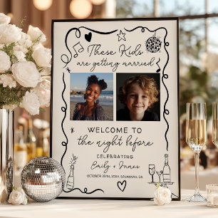 These Kids Night Before Photos Rehearsal Dinner Poster