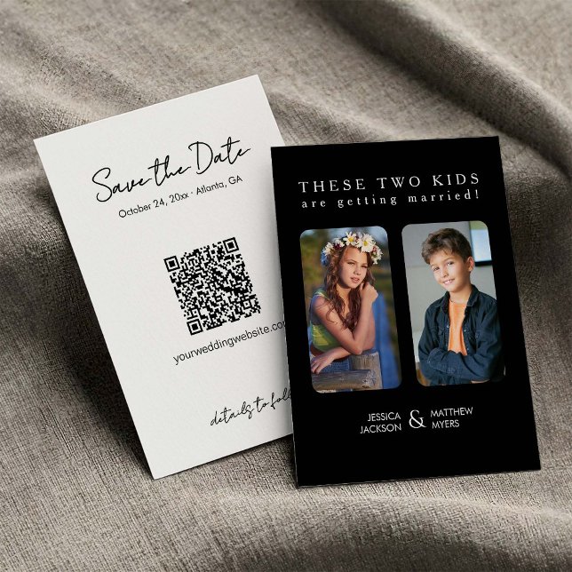 These Two Kids are Getting Married Childhood Pics Invitation (Creator Uploaded)