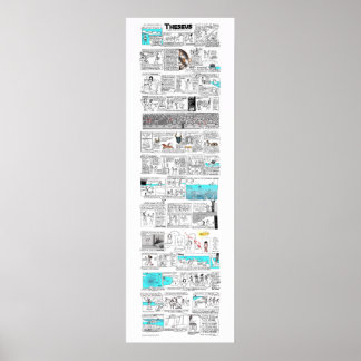 Theseus and the Minotaur - greekmythcomix strip Poster