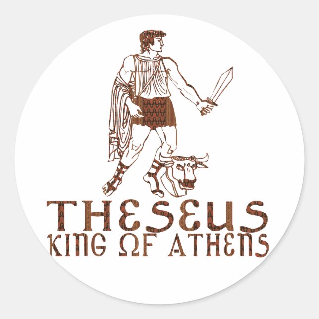 Theseus Classic Round Sticker (Front)