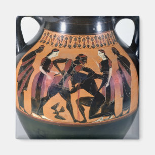 Theseus Fighting the Minotaur Magnet